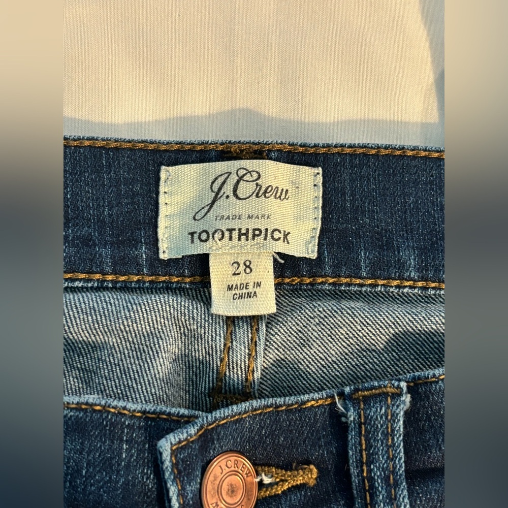 J. Crew Jeans - Toothpick Size 28 - Picture 2 of 6